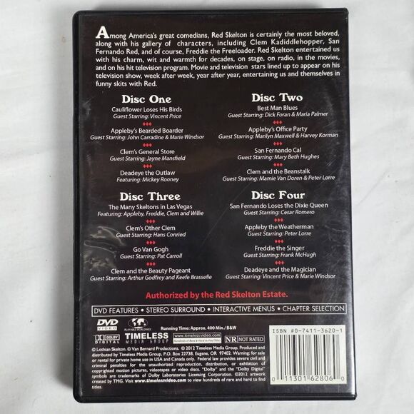 The Ultimate Red Skelton Unreleased (4-DVD Set, 2012) - Picture 3 of 3
